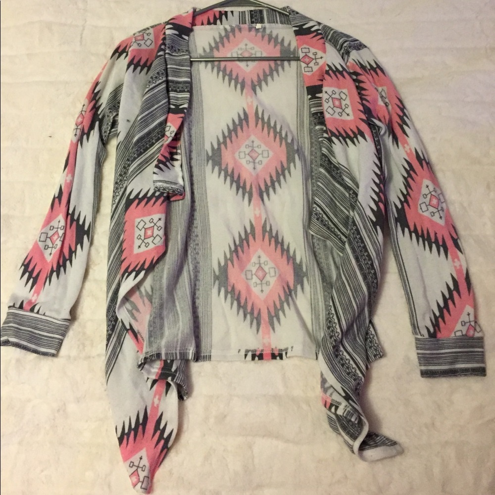 Printed cardigan